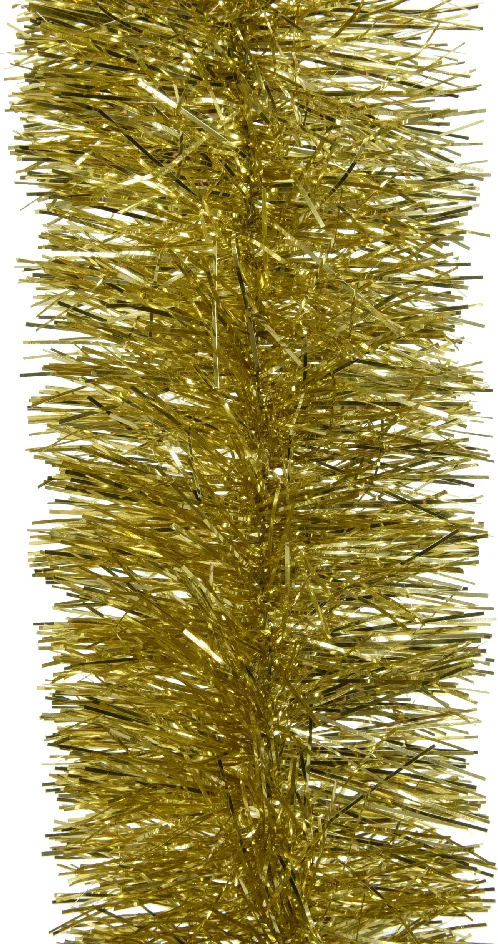 Decoris kerstslinger Lametta goud D 10 H 270 cm