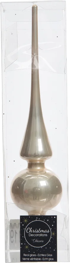 Decoris piek glanzend créme D 6 H 26 cm