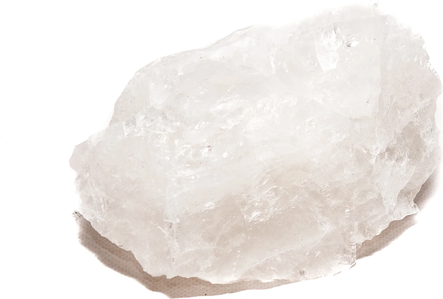 Decoratieve edelsteen bergkristal wit 15 x 15 x 15 cm
