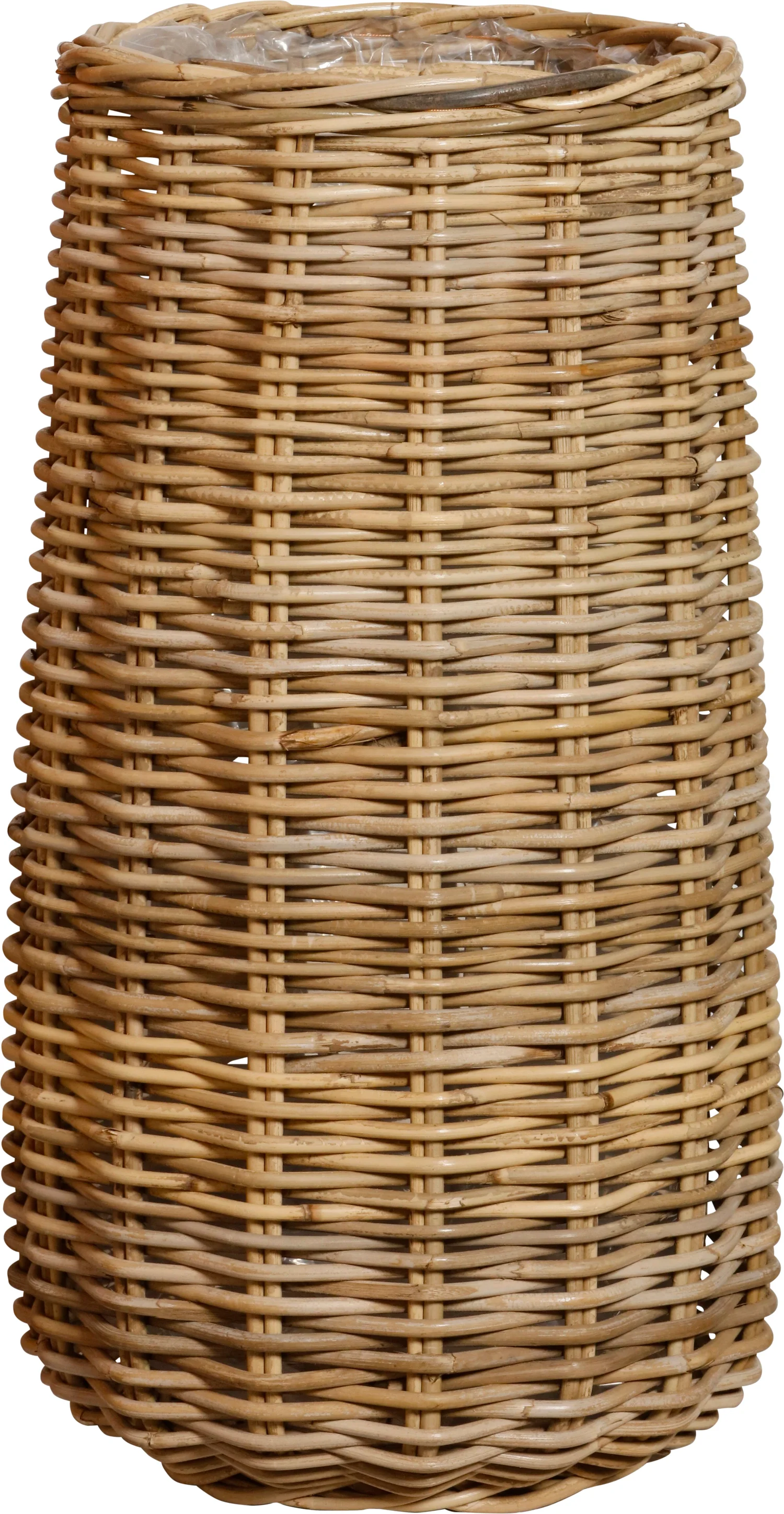 Bloempot rattan naturel D 36 H 70 cm