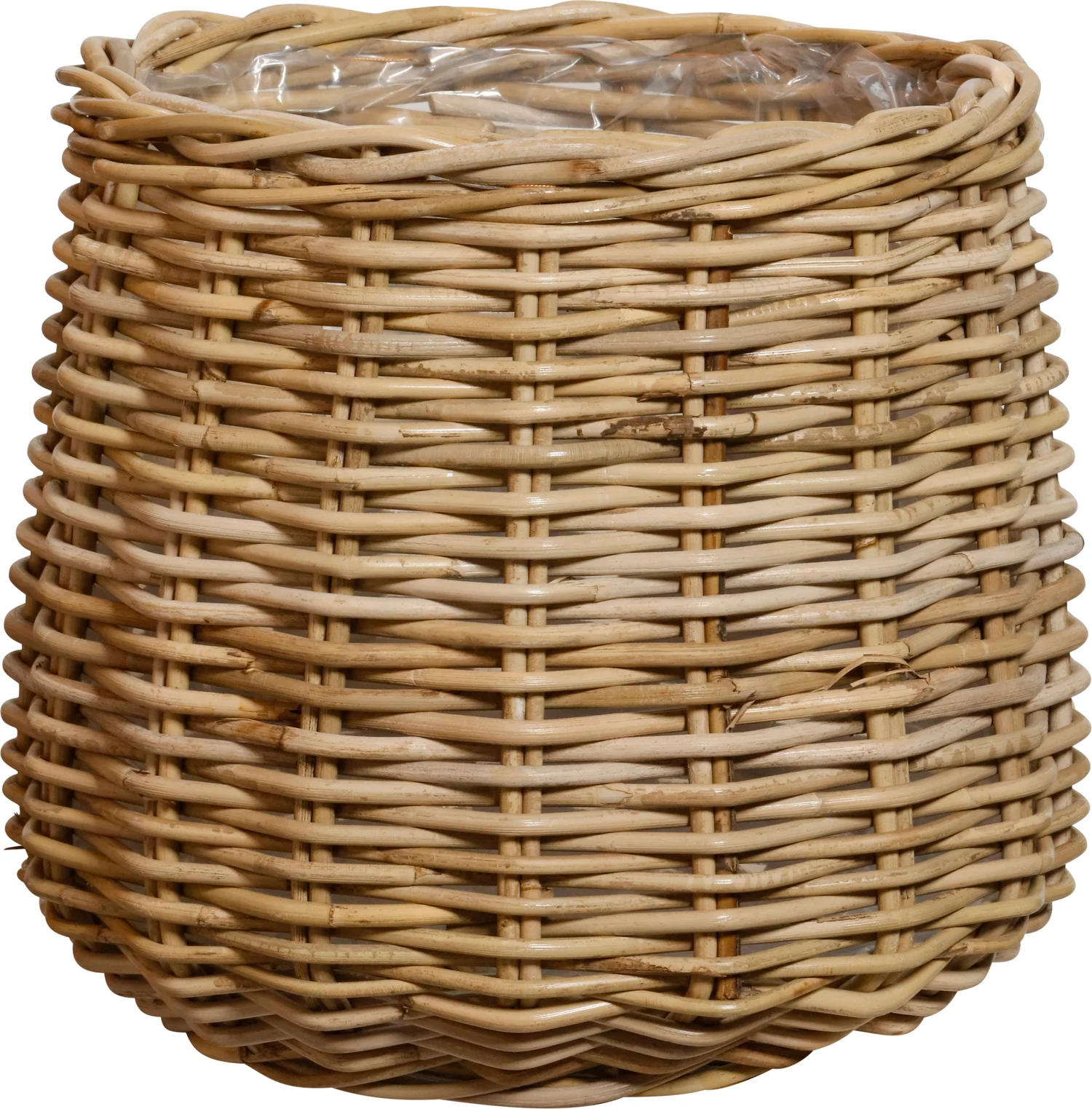 Bloempot rattan naturel D 22 H 22 cm