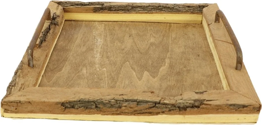 Dienblad Maribor bruin 20 x 20 x 3 cm