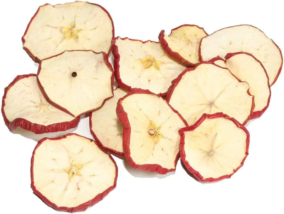 Decoratie appelschijven naturel / rood  200 g