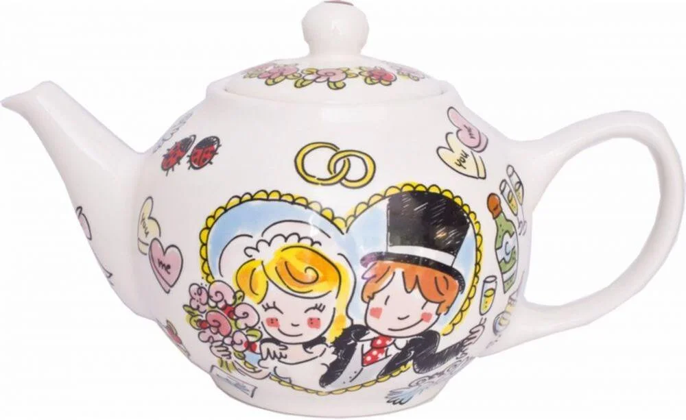 Blond Amsterdam theepot Bride & Groom 1,5 L