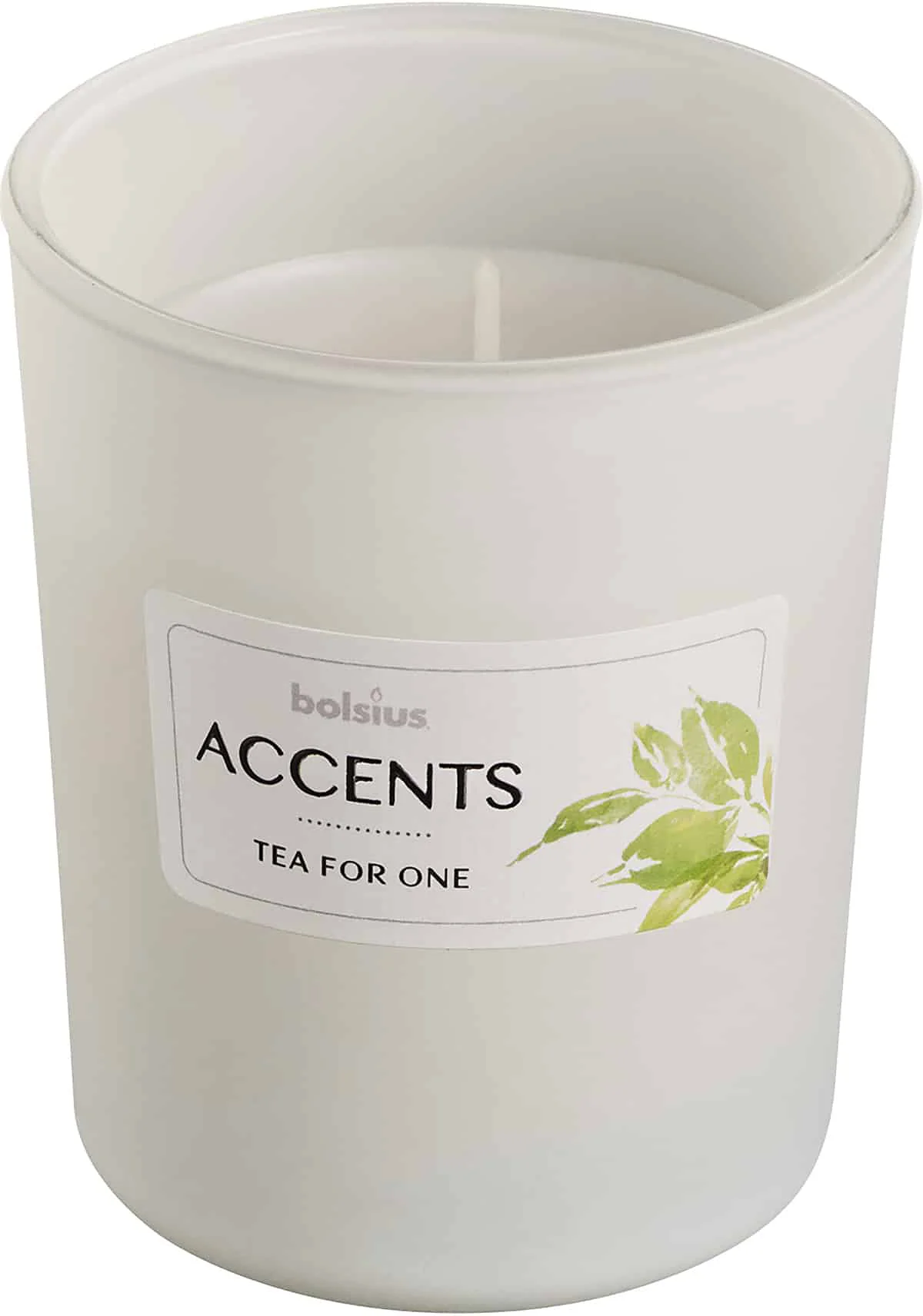 Bolsius geurkaars Accent Tea For One wit 33 uur D 8 H 10 cm