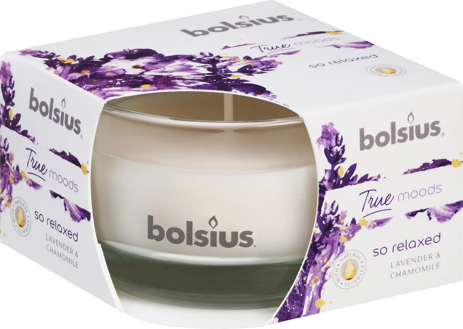Bolsius geurkaars True Moods So Relaxed wit 14 uur 8,4 x 8,5 x 5,2 cm
