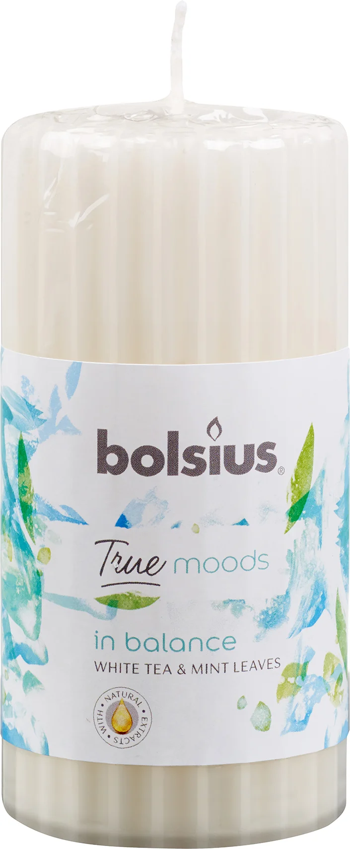 Bolsius geurkaars True Moods In Balance wit 33 uur D 5,8 H 12 cm