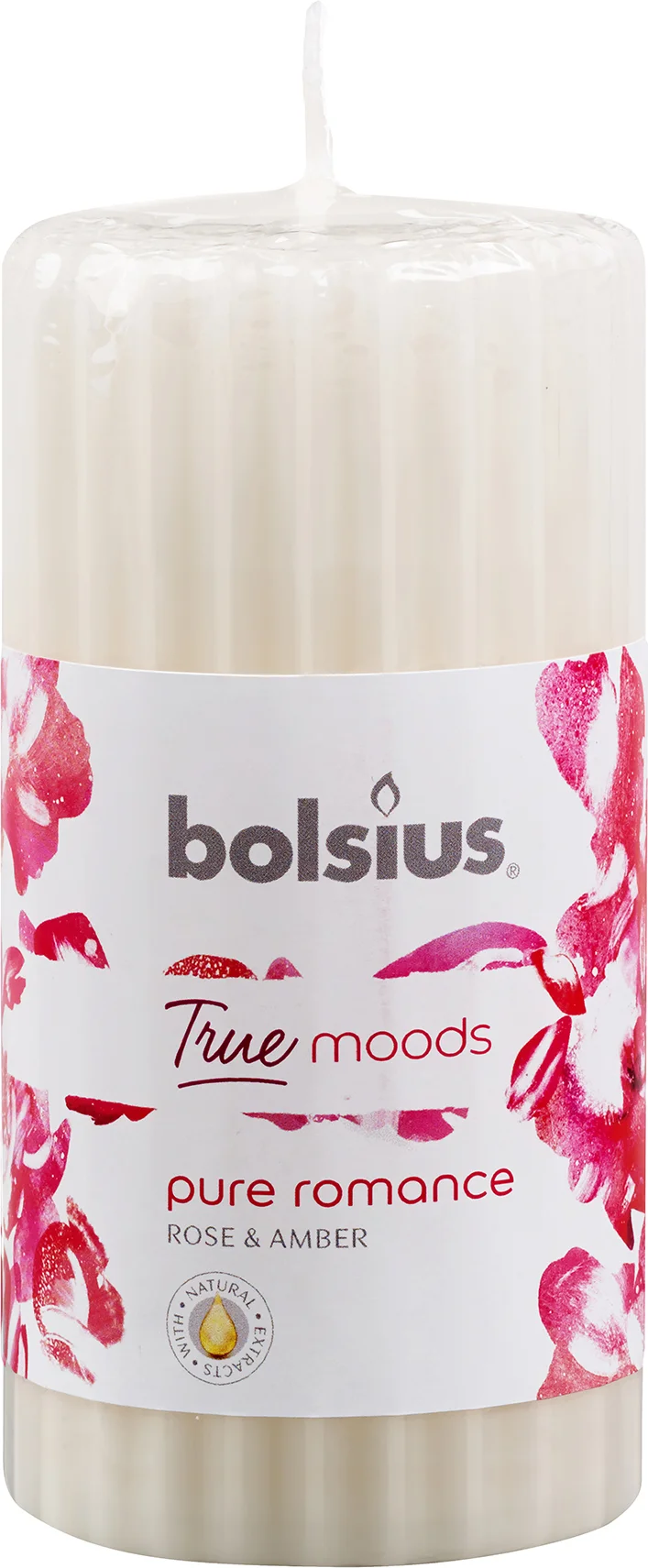 Bolsius geurkaars True Moods Pure Romance wit 33 uur D 5,8 H 12 cm