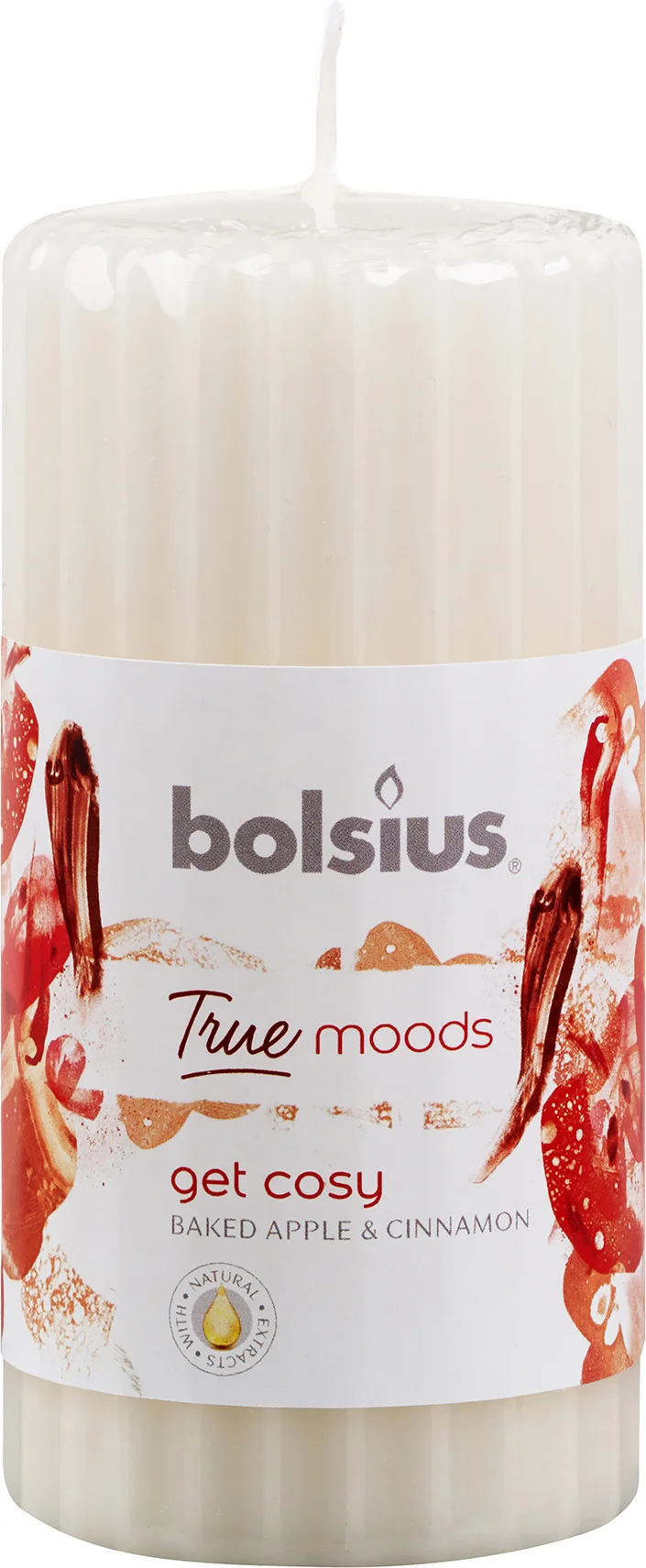 Bolsius geurkaars True Moods Get Cosy wit 33 uur D 5,8 H 12 cm