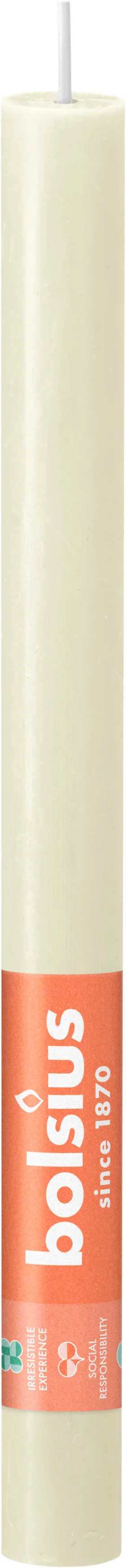 Bolsius dinerkaars Shine wit 13 uur D 2,3 x H 27 cm