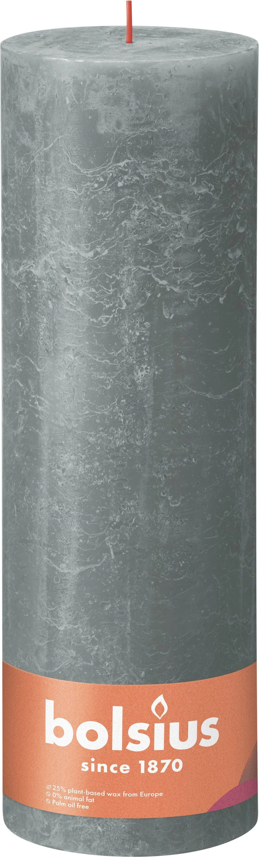 Bolsius stompkaars Rustiek Shine groen 200 uur D 10 H 30 cm