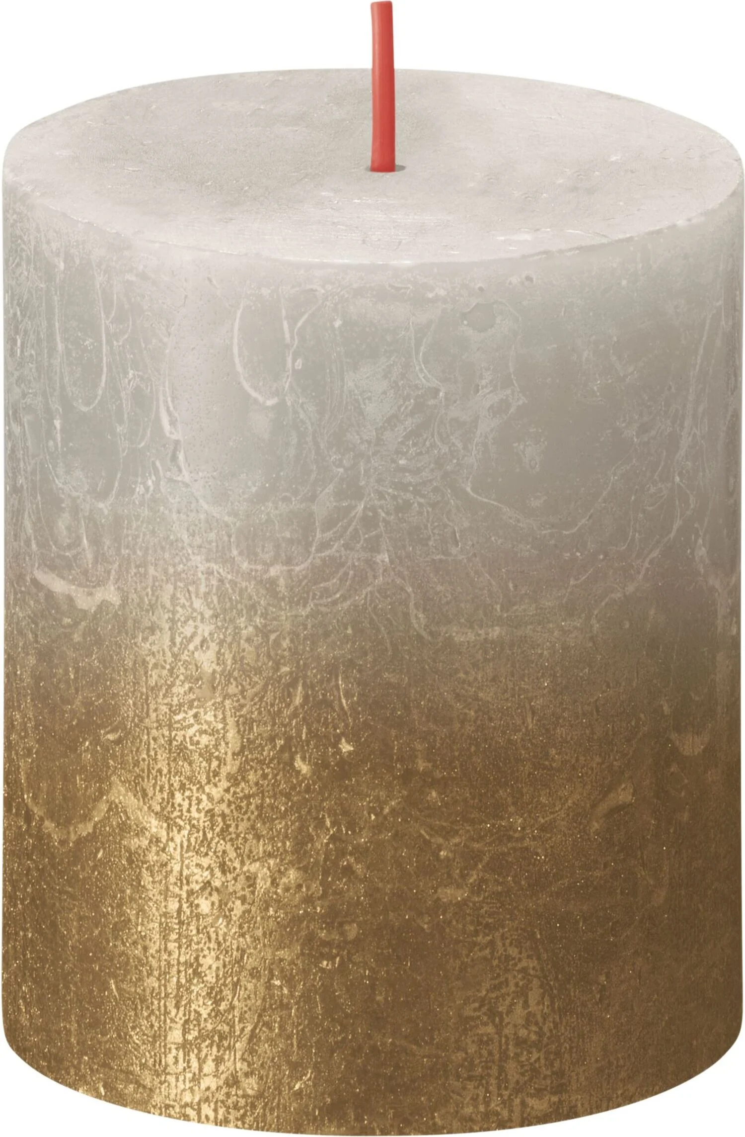 Bolsius stompkaars Rustiek Sunset goud / grijs 35 uur D 6,8 H 8 cm
