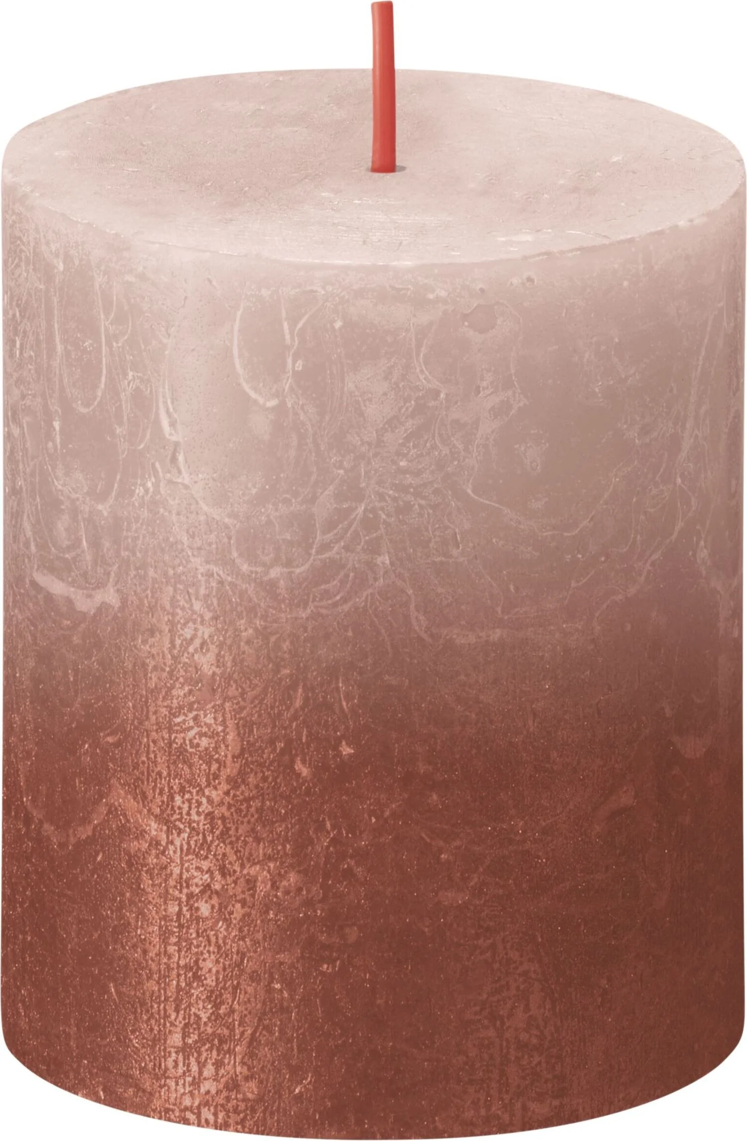Bolsius stompkaars Rustiek Sunset roze 35 uur D 6,8 H 8 cm