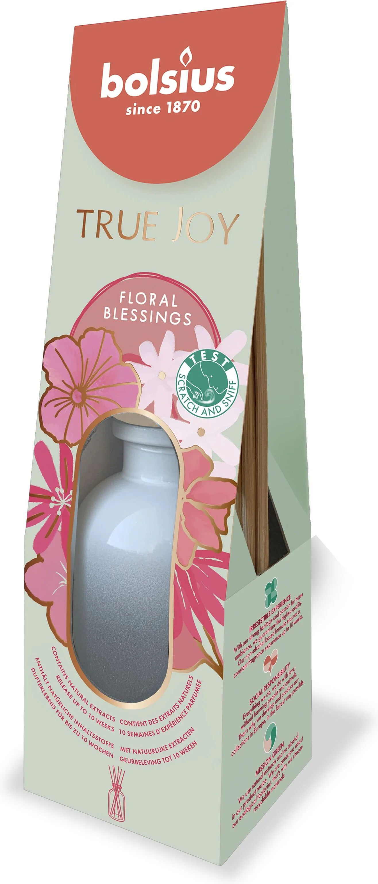 Bolsius geurstokjes True Joy Floral Blessings 80 ml