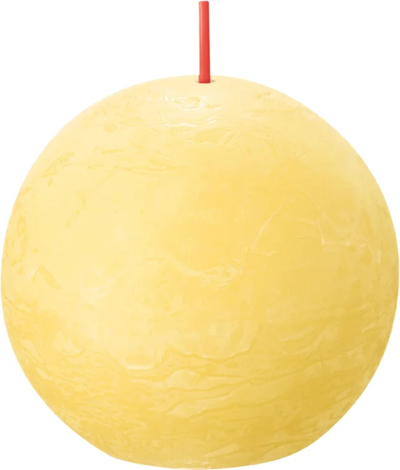 Bolsius bolkaars Rustiek Shine geel 25 uur D 7,6 H 7,1 cm