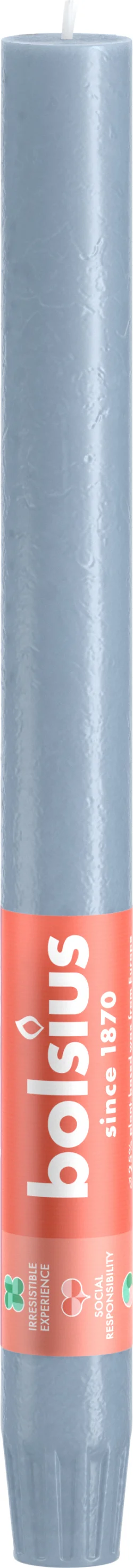 Bolsius dinerkaars Shine blauw 13 uur D 2,3 H 27 cm