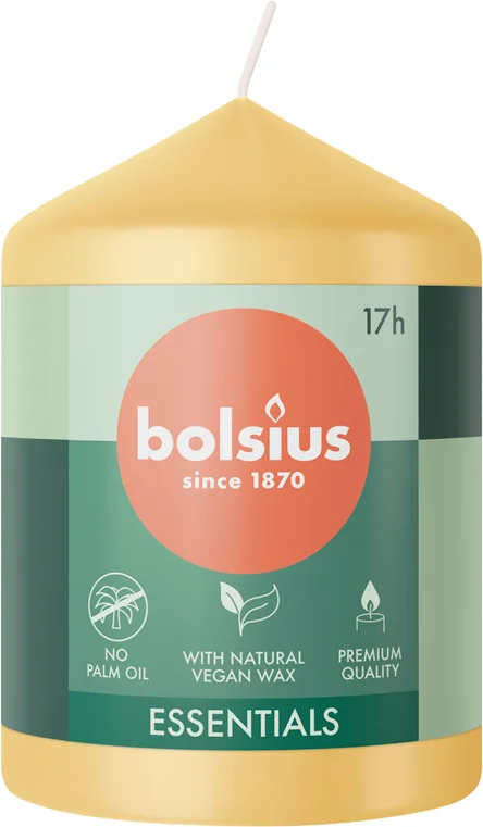 Bolsius stompkaars Essentials beige 17 uur D 5,8 H 8 cm