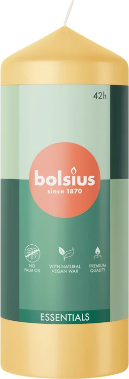 Bolsius stompkaars Essentials beige 42 uur D 5,8 H 15 cm