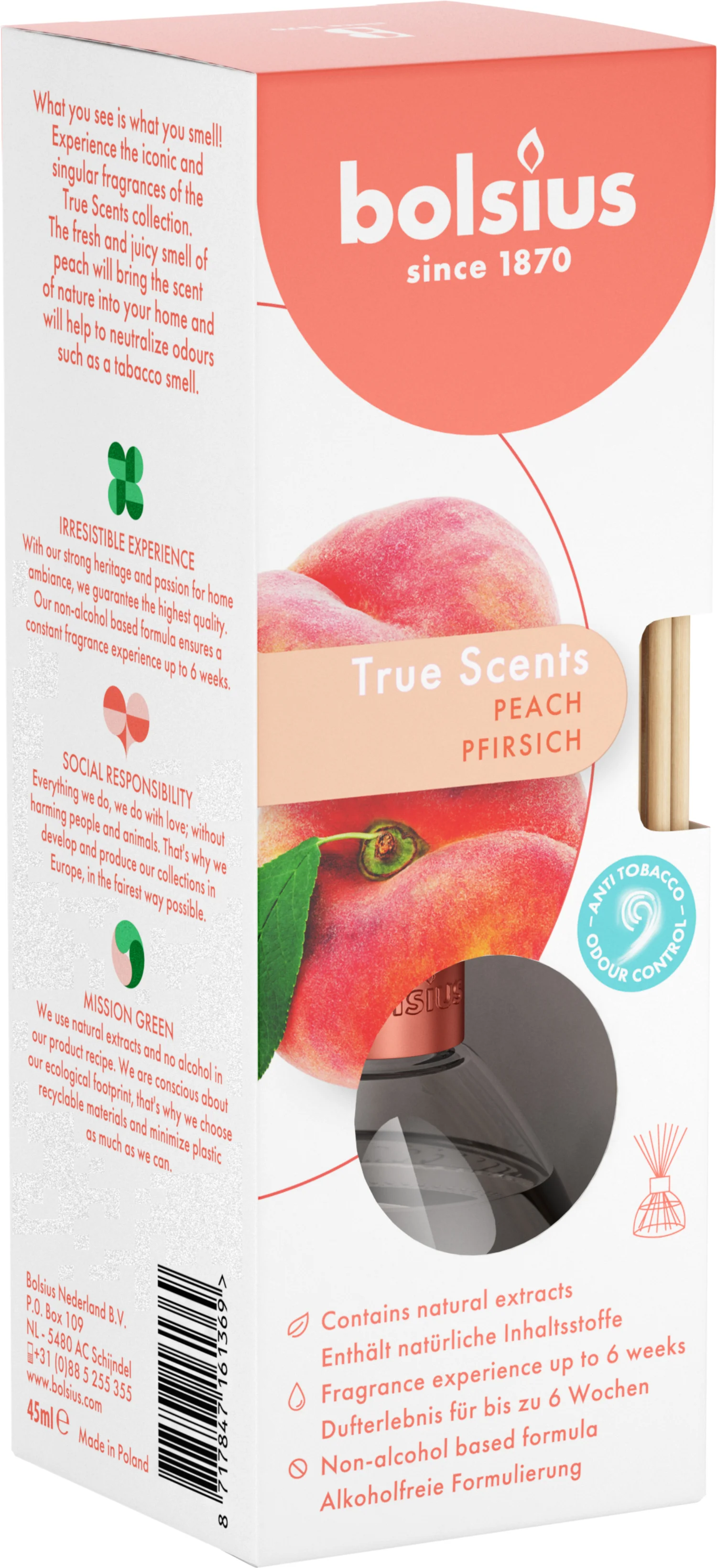 Bolsius geurstokjes True Scents fruitig 45 ml