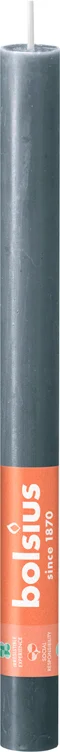 Bolsius dinerkaars Shine donkergrijs 13 uur D 2,3 H 27 cm