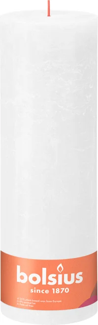 Bolsius dinerkaars Shine wit 200 uur D 10 H 30 cm