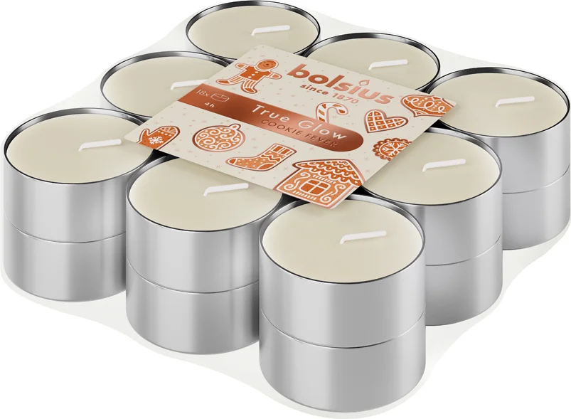 Bolsius geurwaxinelicht True Scents Cookie Fever wit 4 uur D 3 H 2 cm 18 stuks