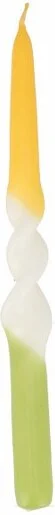 dinerkaars Duo Dip Swirl geel / groen 10 uur D 2 H 30 cm