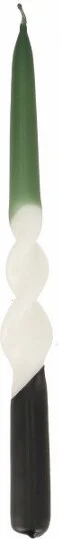 dinerkaars Duo Dip Swirl groen / zwart 10 uur D 2 H 30 cm