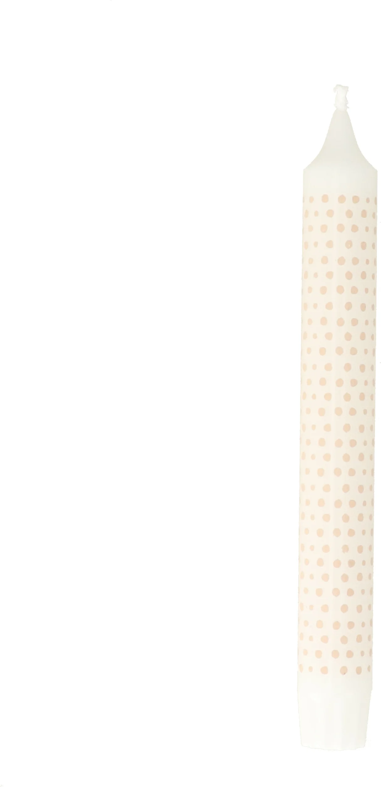 Dinerkaars Dot wit / beige 5 uur D 2,2 H 19 cm