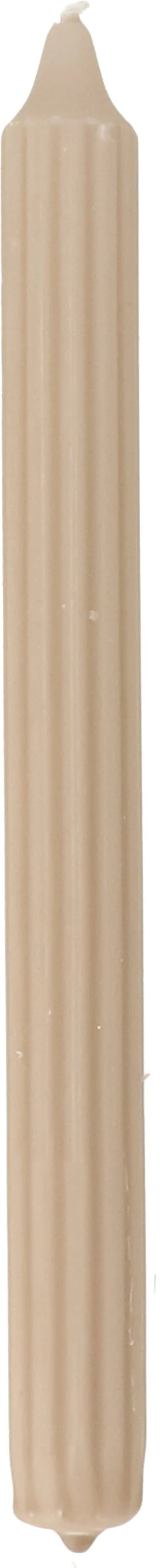Dinerkaars Ribbed warm taupe 7 uur D 2,2 H 24 cm
