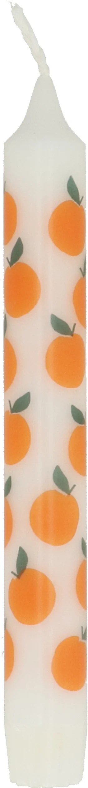 Dinerkaars Fruity wit / oranje 5 uur D 2,2 H 19 cm