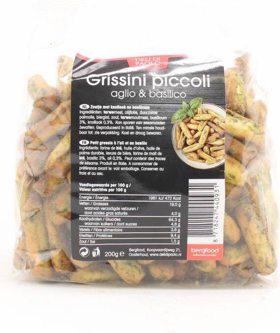 Deli Di Paolo dipstokjes aglio basilico 200 g