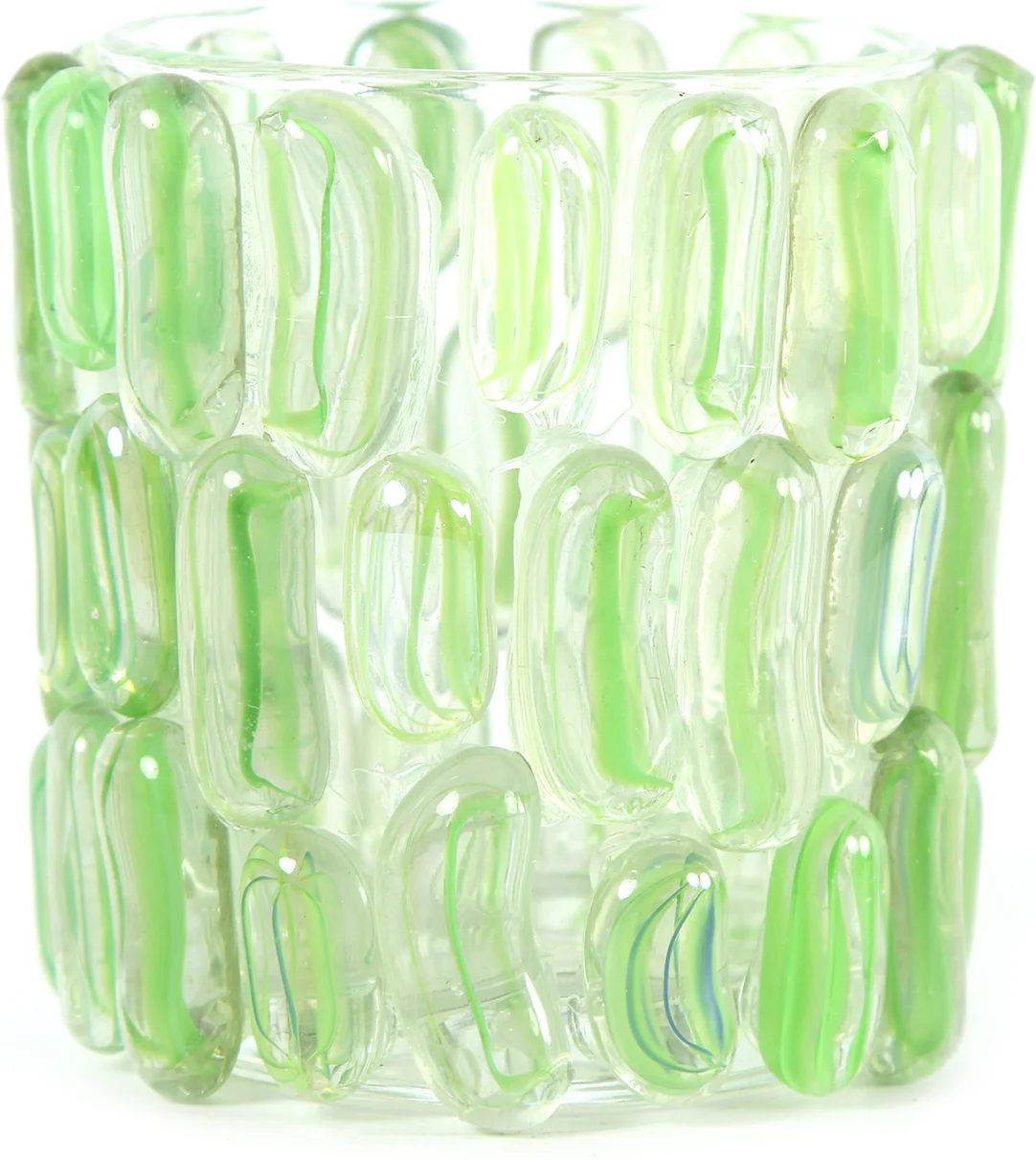 Countryfield waxinelichthouder Bella groen D 8,3 H 8 cm