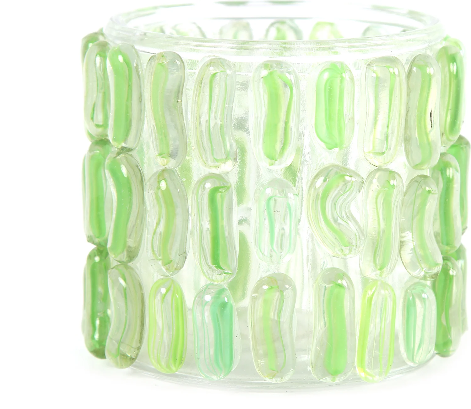 Countryfield waxinelichthouder Bella groen D 11,3 H 10 cm