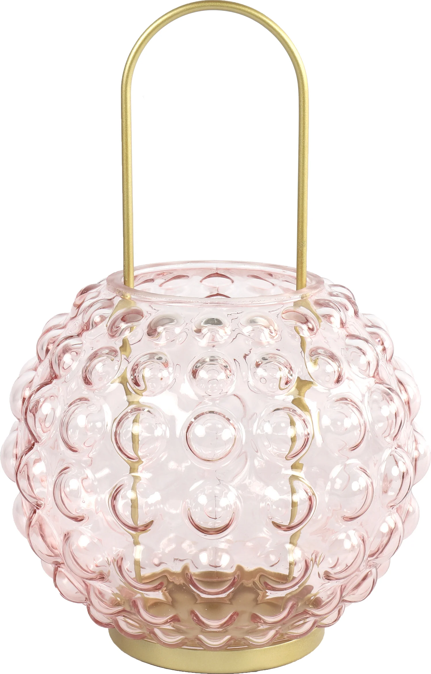 Countryfield windlicht Perly roze 18 x 18 x 27 cm
