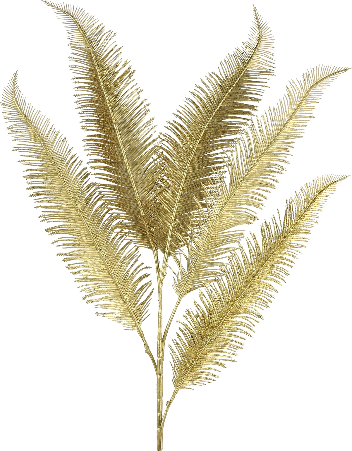 Countryfield kersttak Poly varenblad goud L 82 cm