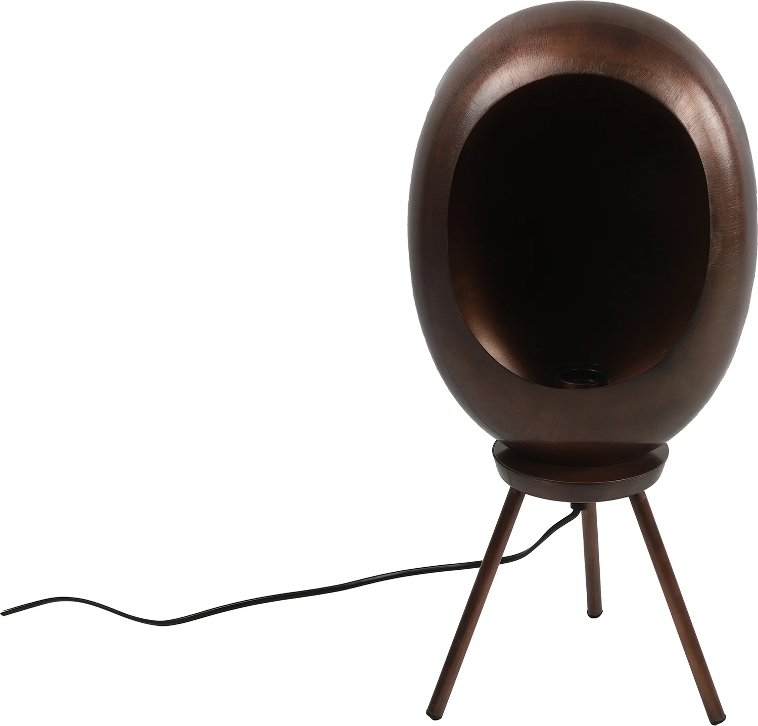 Countryfield vloerlamp op poten Eggy koper 13,5 x 24,5 x 52,5 cm