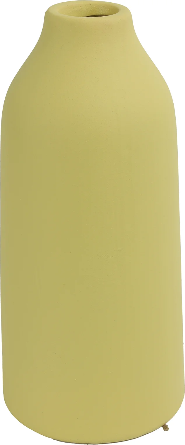 Countryfield vaas Debbie geel D 9,5 H 31 cm