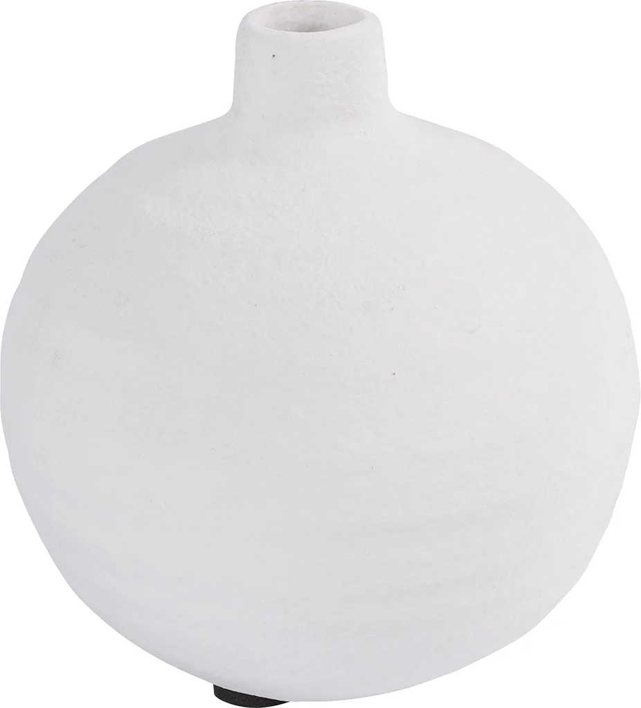 Countryfield vaas Thierry wit D 11,5 H 11,5 cm