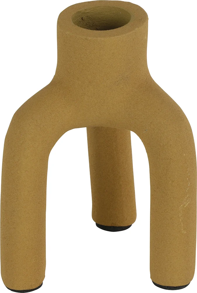 Countryfield kandelaar Aynor geel D 7,5 H 10,5 cm