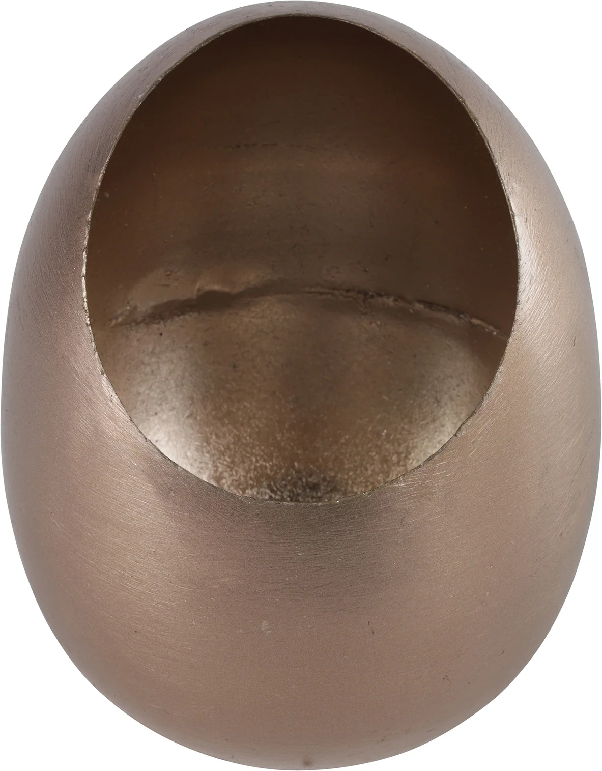 Countryfield waxinelichthouder Per bruin / goud D 13 H 16 cm
