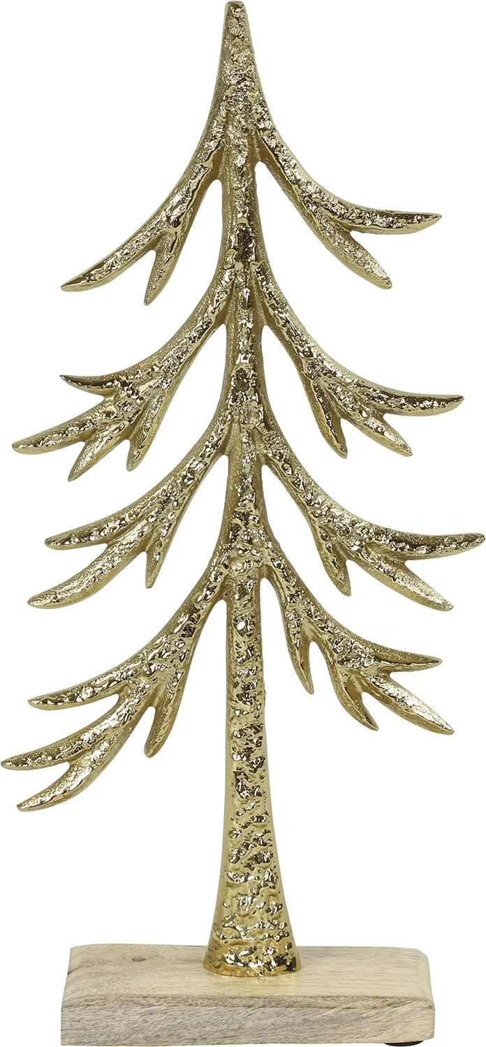 Countryfield decoratieboom Jarno goud 5 x 14,5 x 32 cm