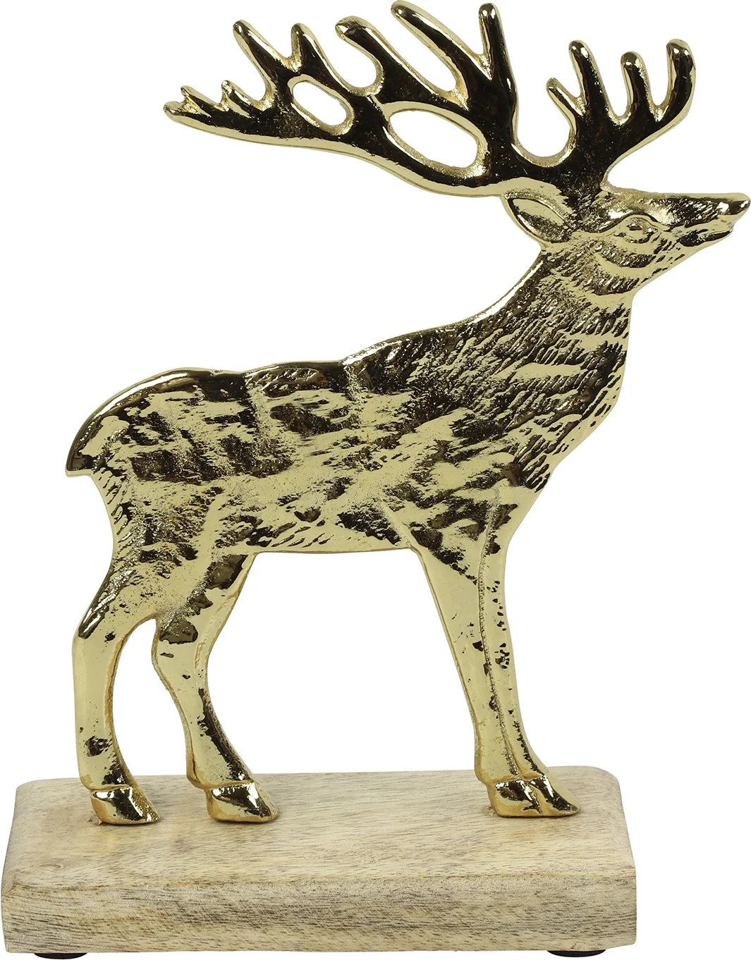 Countryfield kerstfiguur rendier Rube goud 5 x 14 x 17 cm