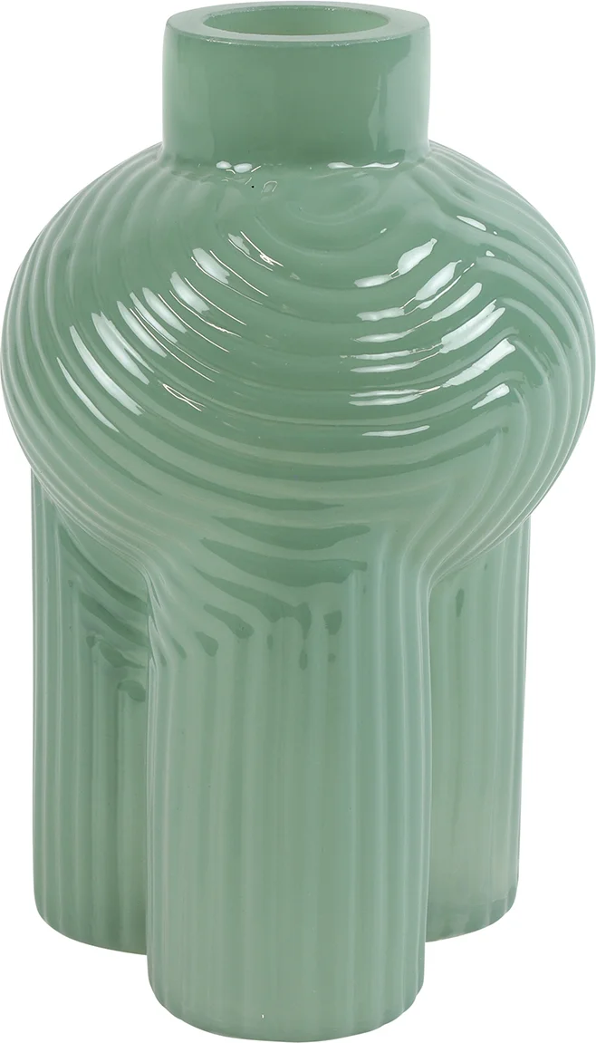 Countryfield vaas Ledger groen D 13 H 20 cm