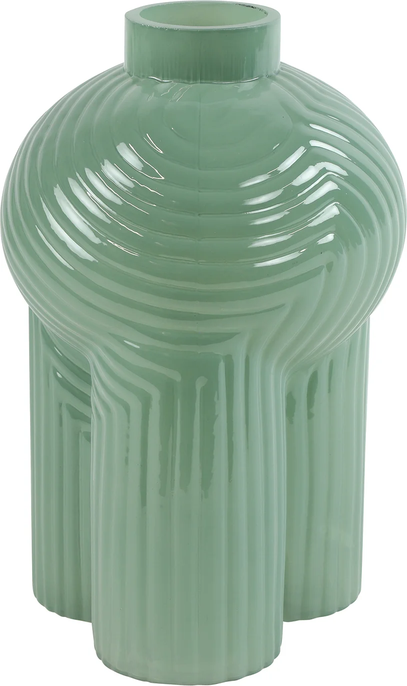 Countryfield vaas Ledger groen D 16,5 H 25 cm