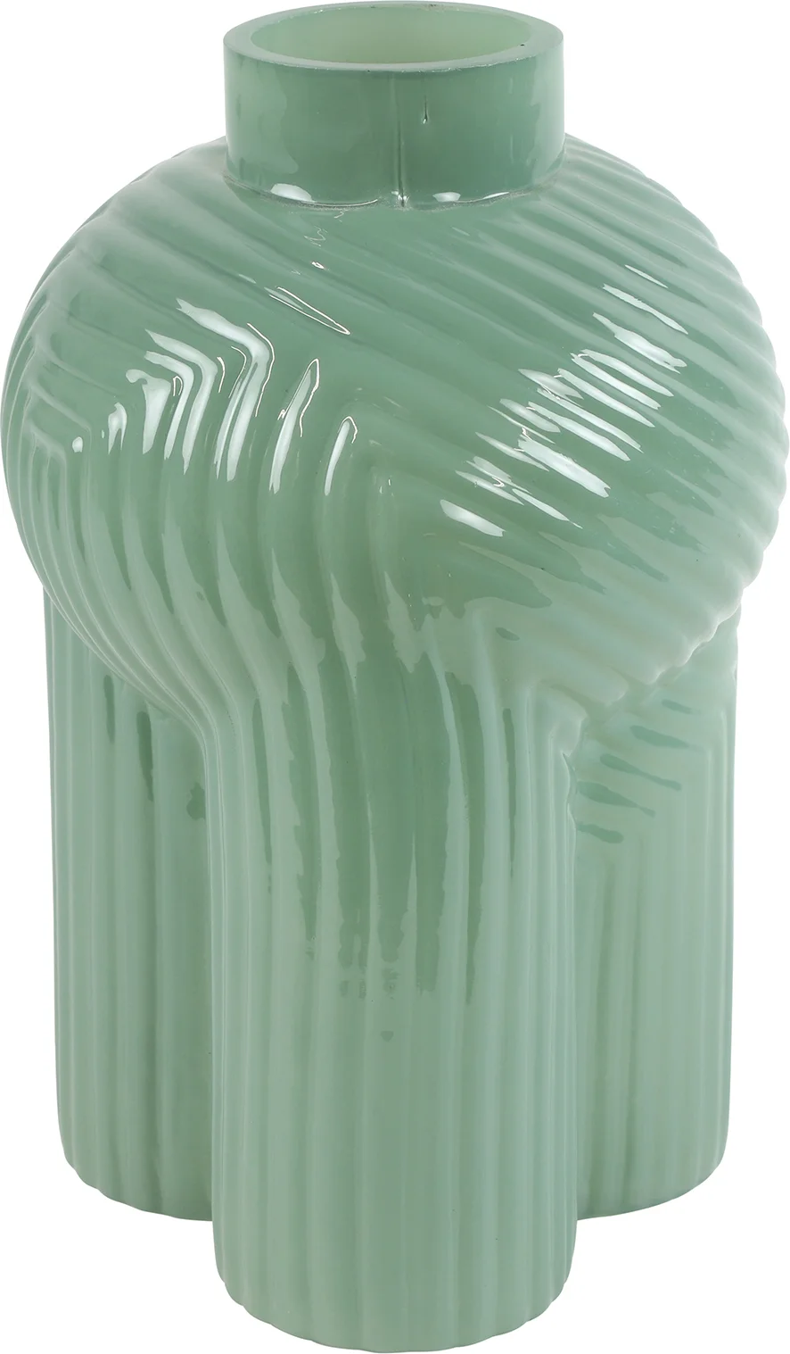 Countryfield vaas Ledger groen D 20 H 30 cm