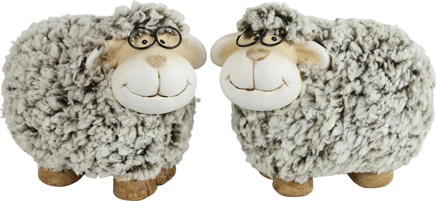 Countryfield beeld Doro schaap grijs 15,5 x 9 x 13 cm