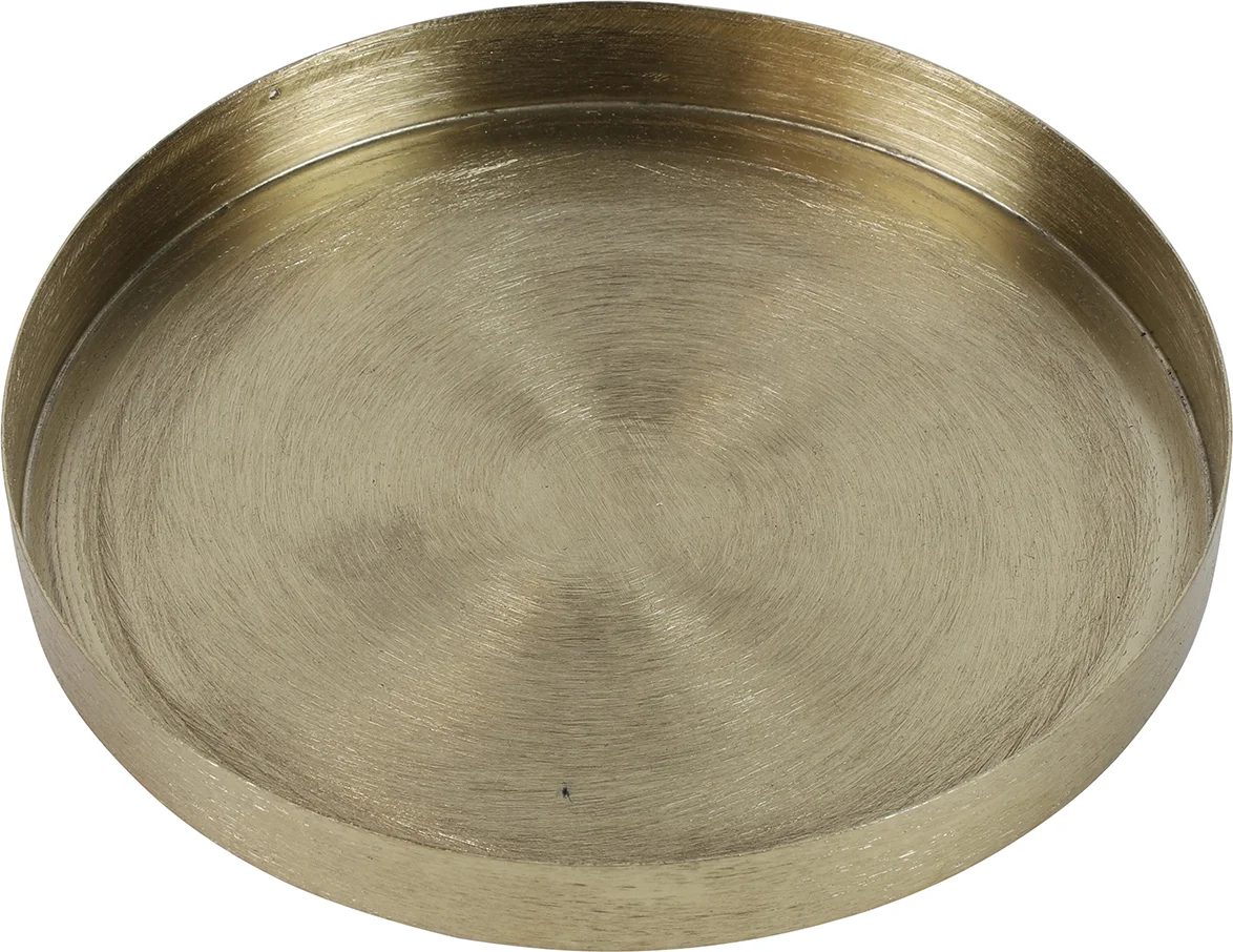 Countryfield decoratiebord Mace goud D 14 H 2 cm