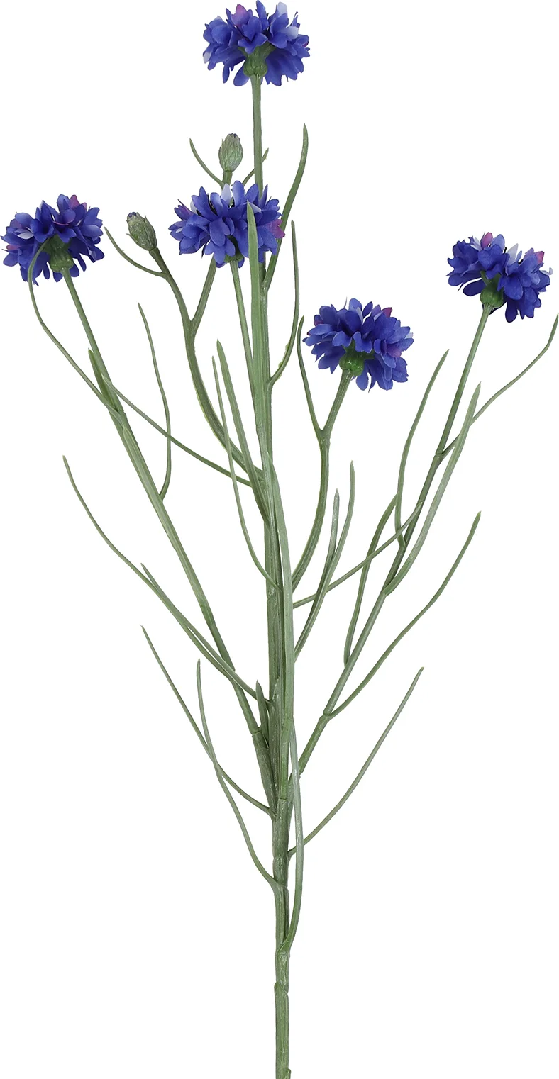 Countryfield kunstbloem Korenbloem blauw 66 cm