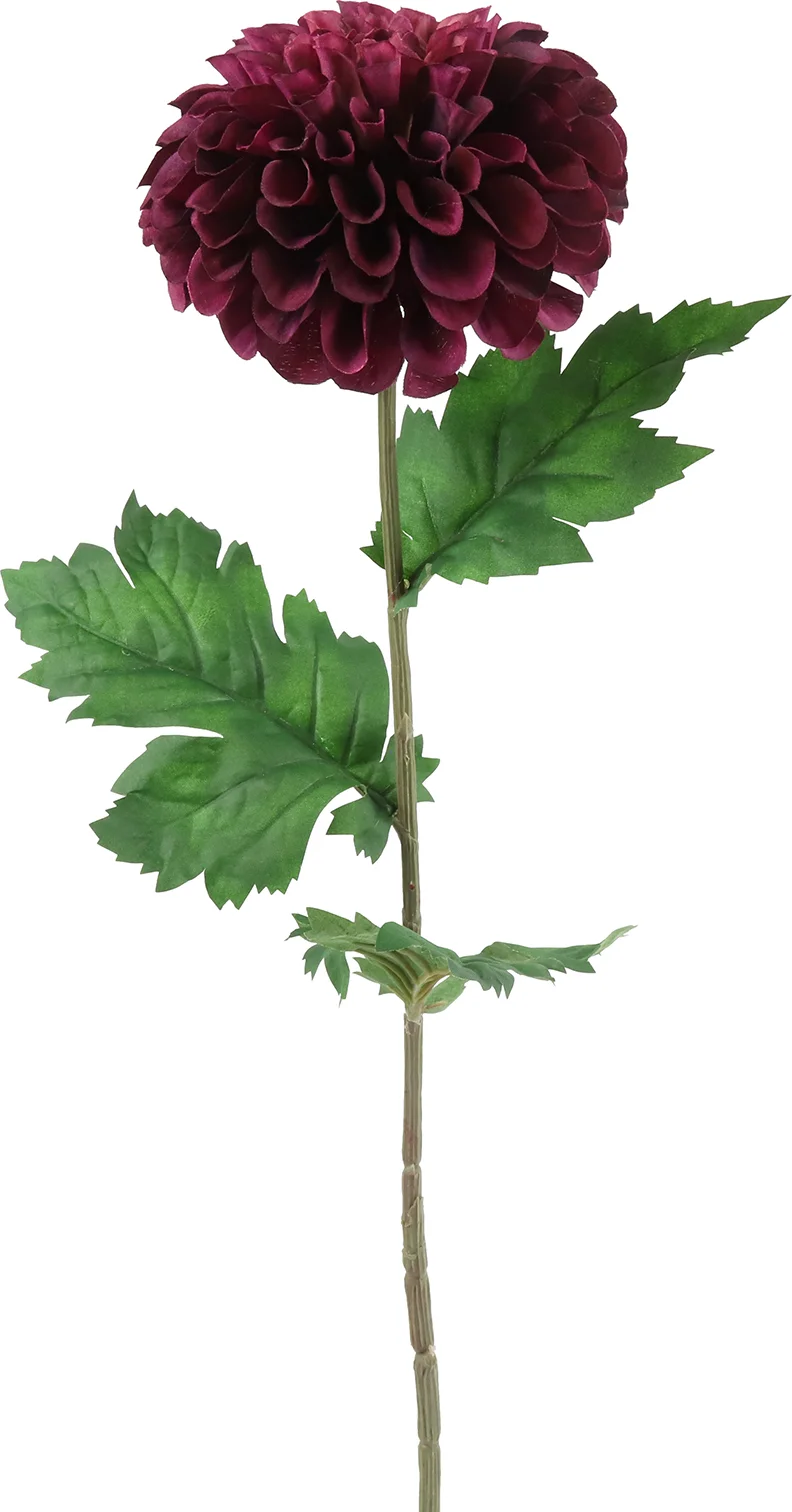 Countryfield kunstbloem Dahlia donker paars 75 cm